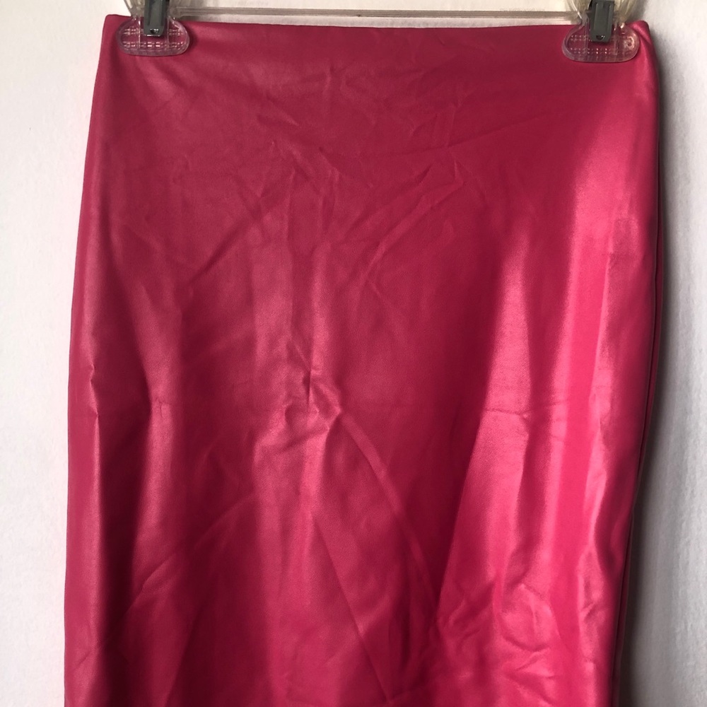 Faux Leather Skirt